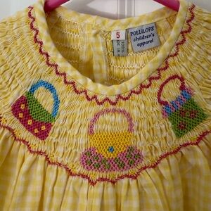 Smocked Purse Dress size 5